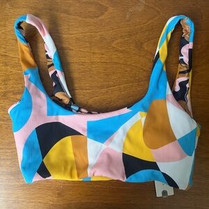 Anthropologie Maaji Reversible Geometric Print Swimsuit Top